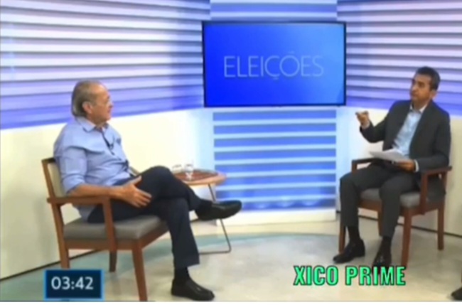  Silvio Mendes se descontrola e diz ao jornalista Marcos Teixeira: “Você é petista”